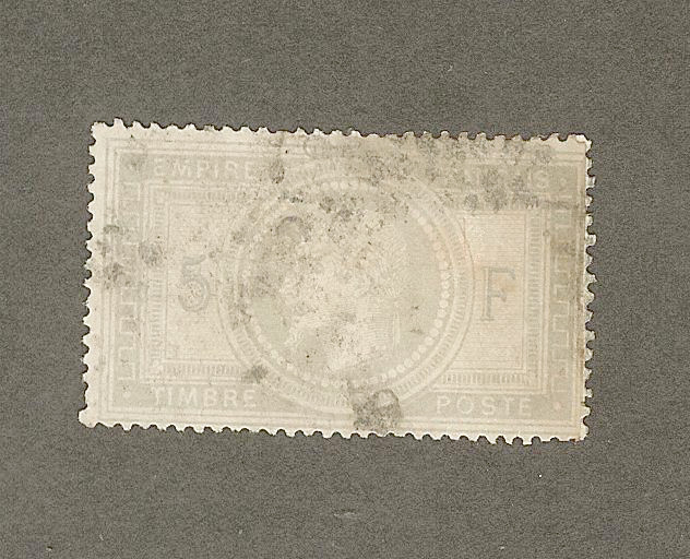 5 francs 1869 Yvert 33 Oblit.